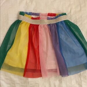 Hanna Andersson Colorful Rainbow Tulle Skirt